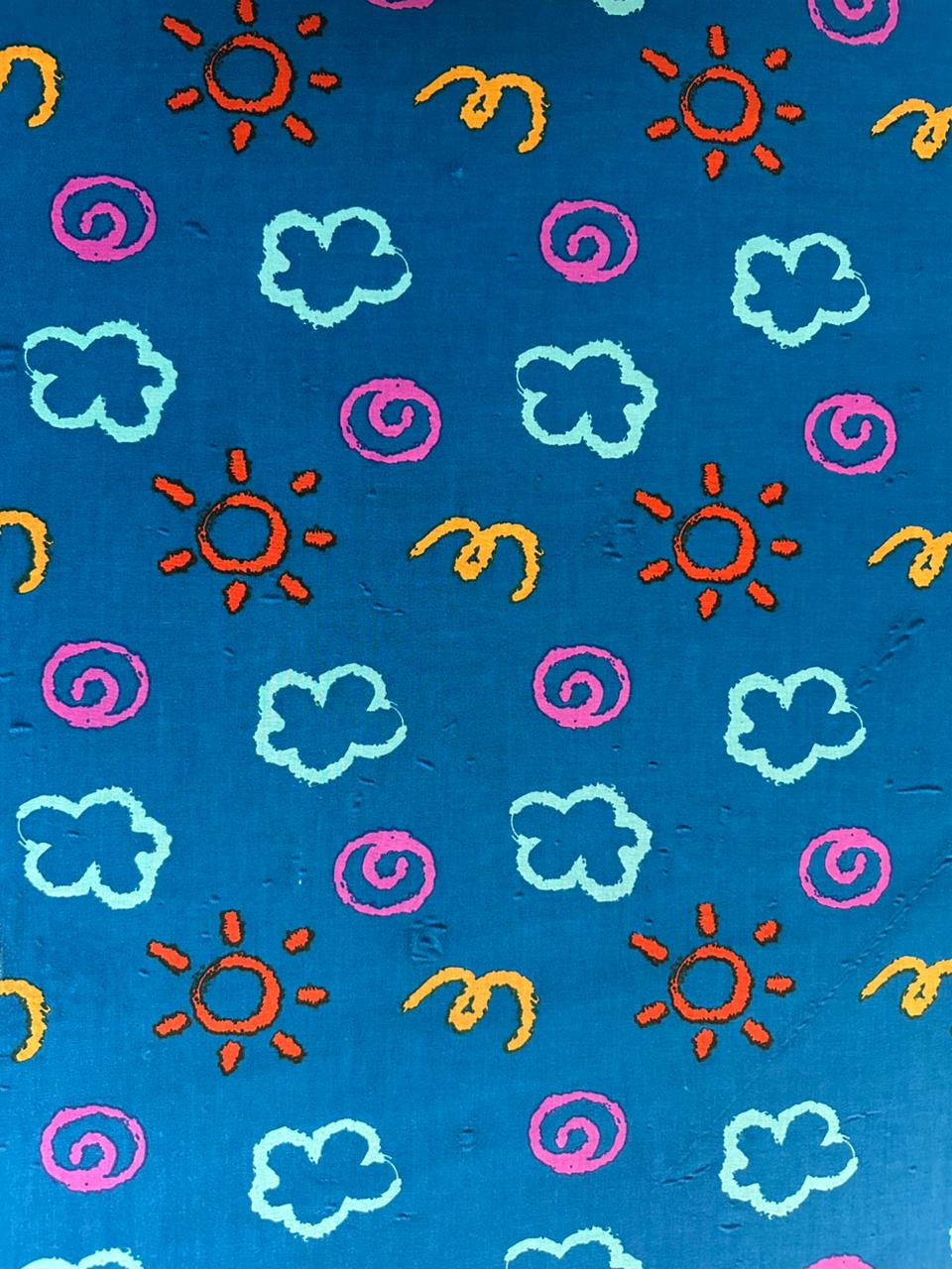 Tanish Signature Print - 13 — screen printed fabric design by Tanish Creation