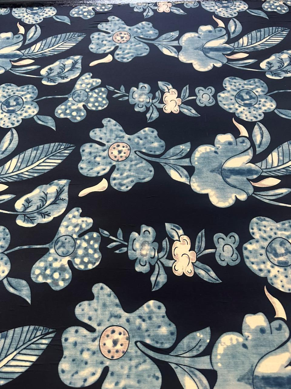 Tanish Signature Print - 15 — screen printed fabric design by Tanish Creation