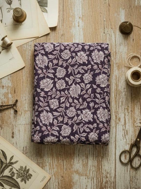 Tanish Signature Print - 16 — screen printed fabric design by Tanish Creation