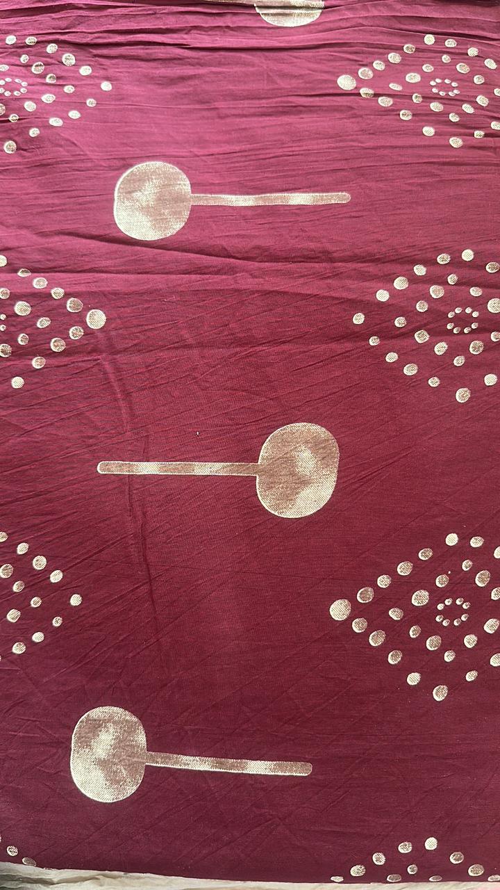 Tanish Signature Print - 27 — screen printed fabric design by Tanish Creation