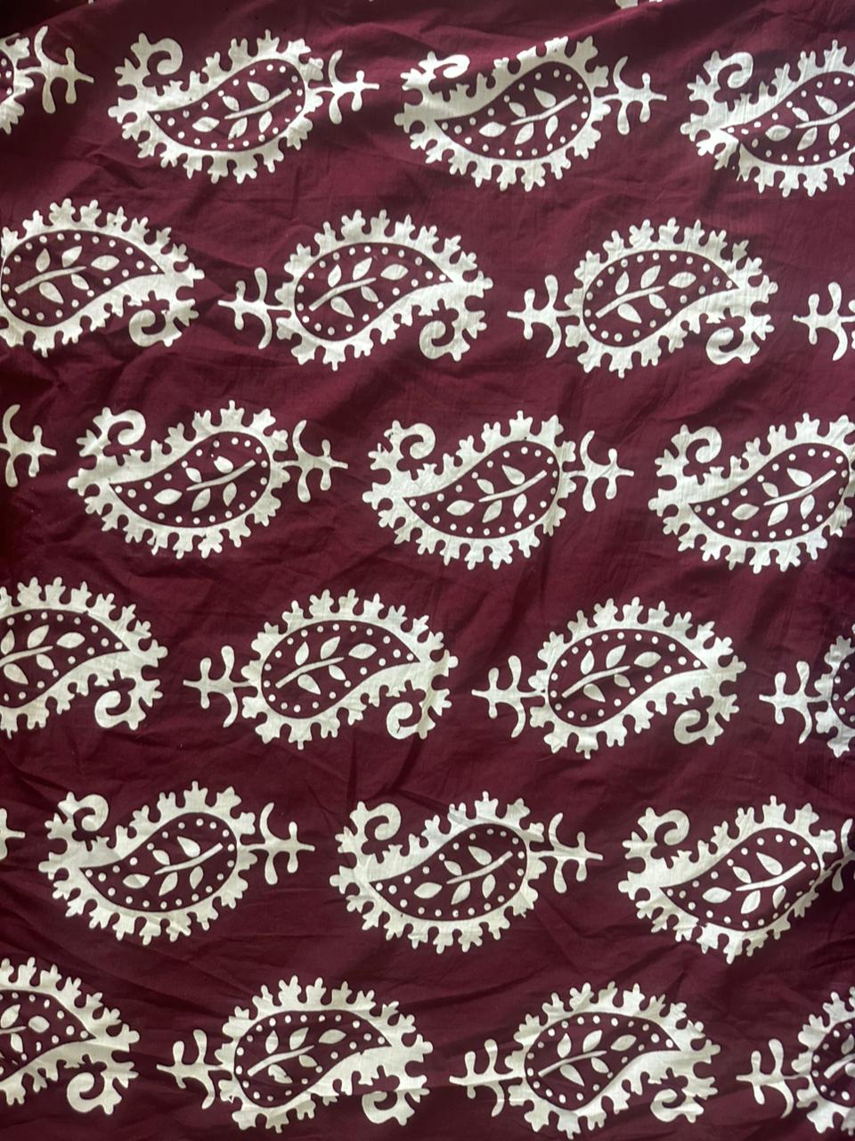 Tanish Signature Print - 28 — screen printed fabric design by Tanish Creation