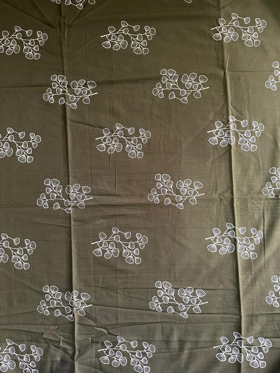 Tanish Signature Print - 33 — screen printed fabric design by Tanish Creation