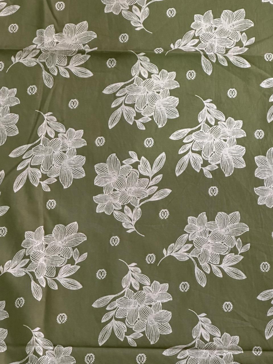Tanish Signature Print - 46 — screen printed fabric design by Tanish Creation