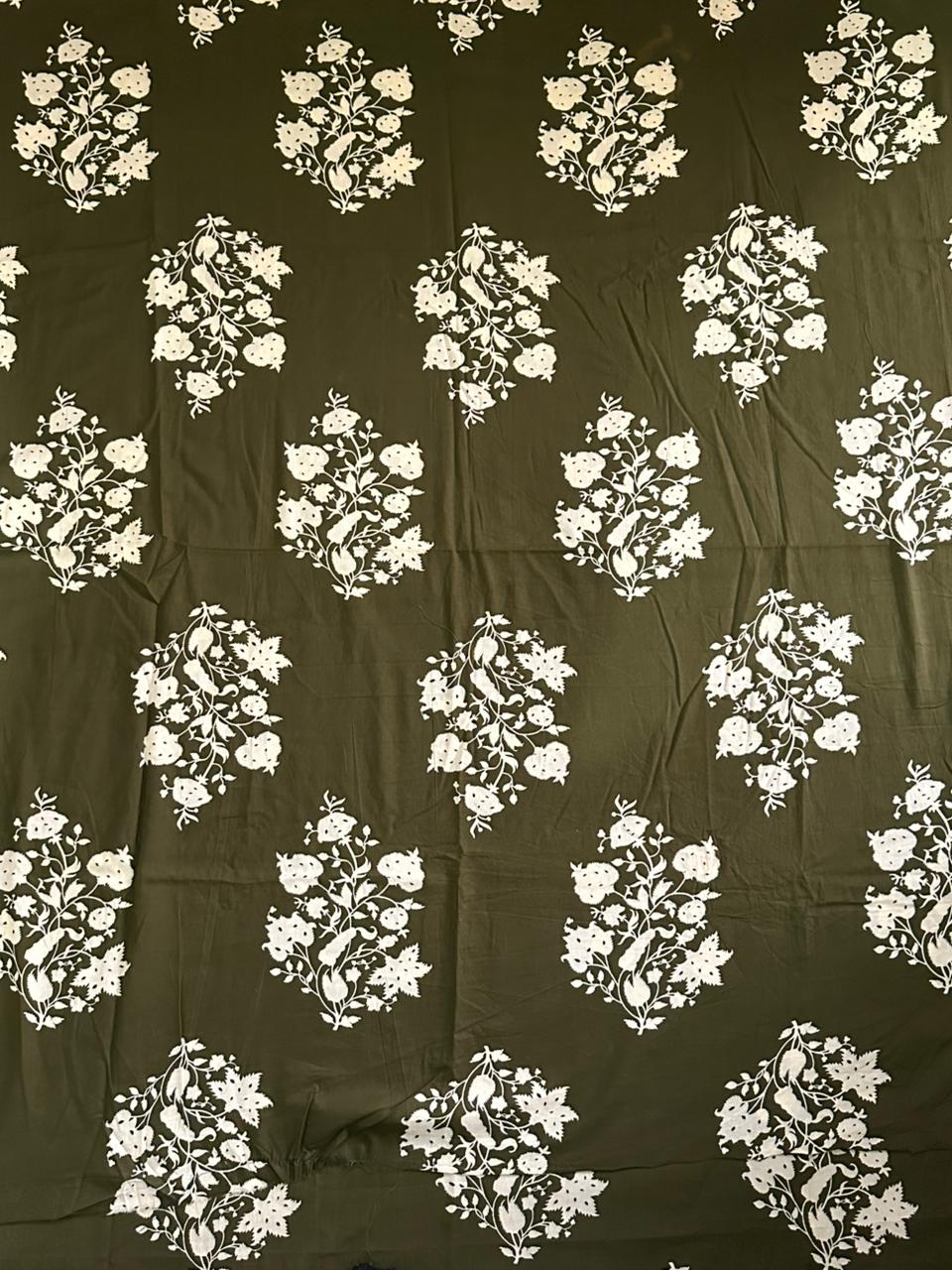 Tanish Signature Print - 48 — screen printed fabric design by Tanish Creation