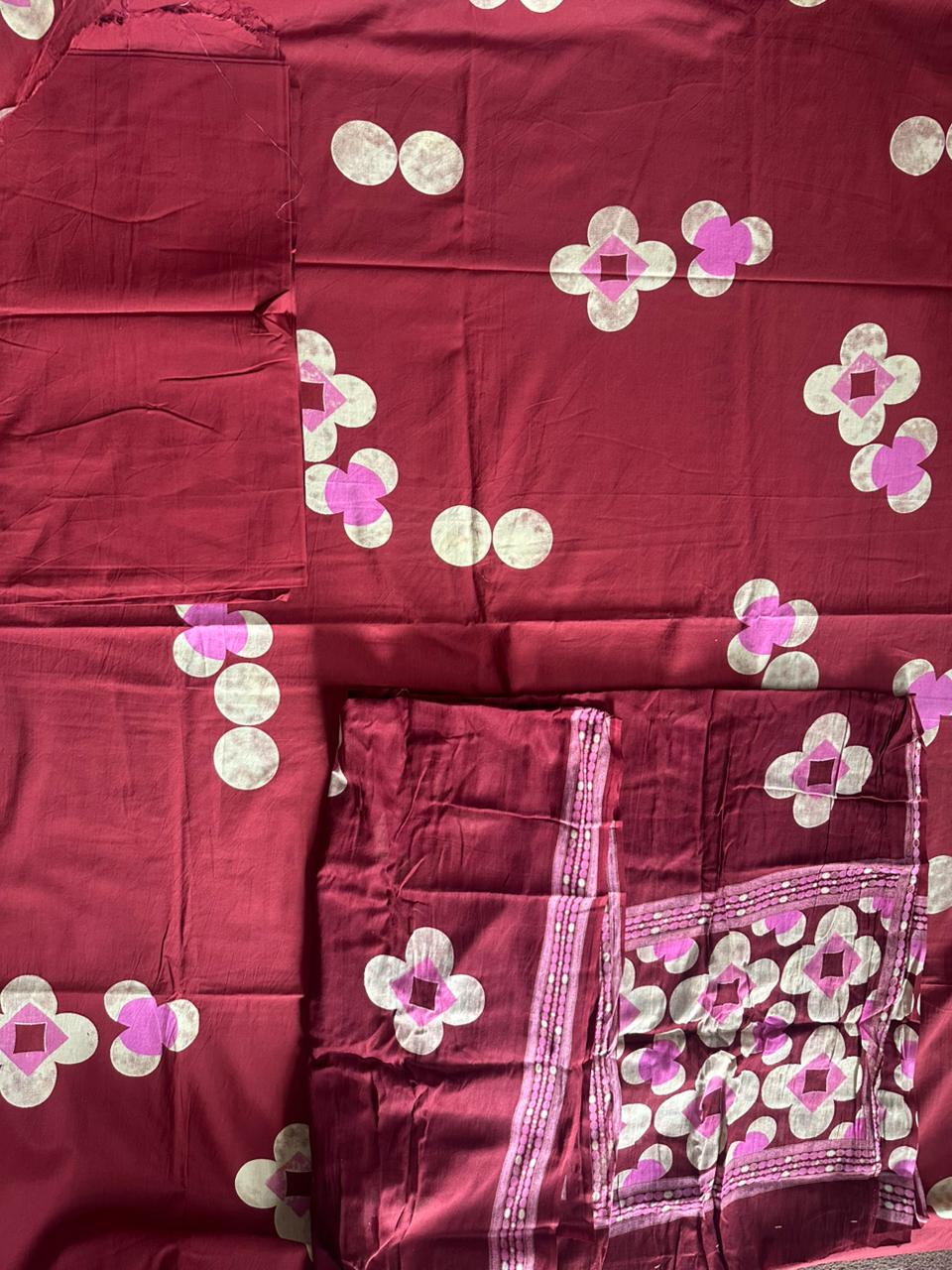 Tanish Signature Print - 70 — screen printed fabric design by Tanish Creation